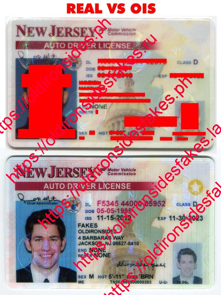 At håndtere Revolutionerende analog New Jersey Driver License(NJ)